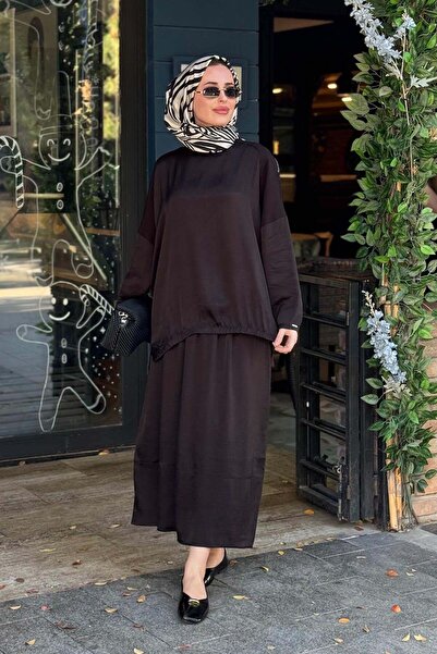 Invee Leydi Etekli Takım 7169 Siyah