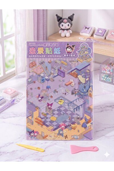 GLOWILLA Sanrio Fantasy House My Melody ve Kuromi Temalı Çıkartma - Çocuklar ...