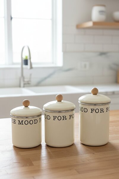 Suo Home Mood Enamel Jar Set (13-15-17 cm)