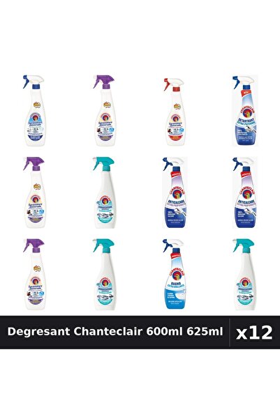 Chanteclair Set 12 Degresant Universal 600ml-625ml - 8 Arome Asortate - Curat...