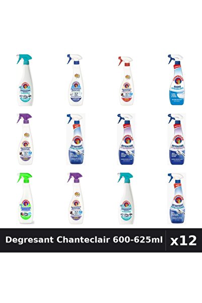 Chanteclair Set 12 Degresant Universal 600-625ml - 9 Arome, Anticalcar, Detar...