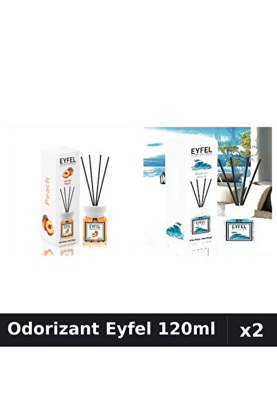 Eyfel Set 2 Odorizant Camera Betisoare 120ml - Ocean, Piersica - Parfum Intens