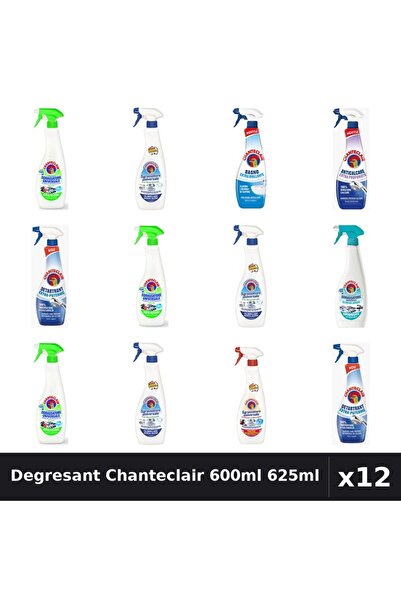 Chanteclair Set 12 Degresant Universal 600ml 625ml - 7 Arome Asortate Curatenie