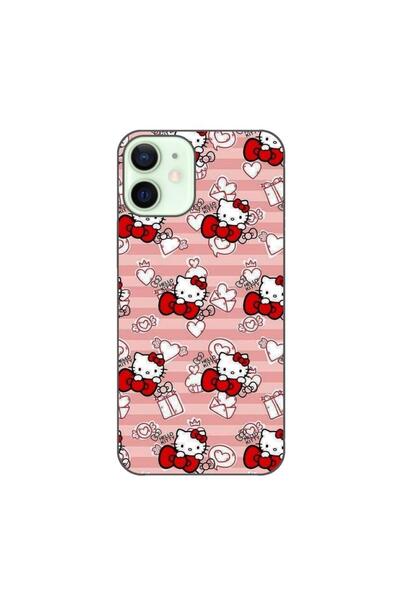 OEM Husa compatibila cu Apple iPhone 12 Mini Silicon Gel Tpu Model Hello Kitt...