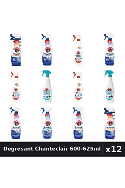 Chanteclair Set 12 Degresant Universal 600-625ml - Anticalcar, Marsilia, Anti...