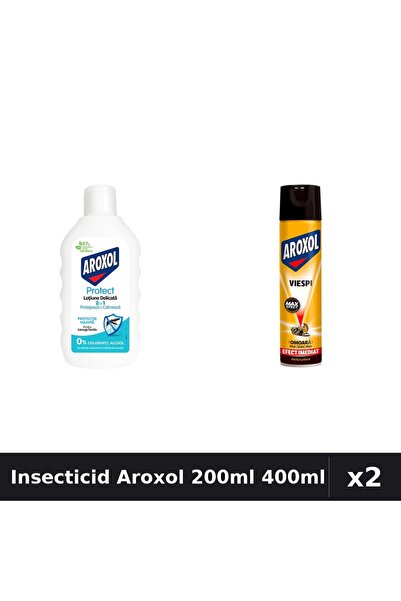 Aroxol Set 2 Insecticid - Loțiune Repelent 200ml + Spray 400ml - Protecție In...