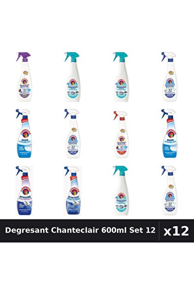 Chanteclair Set 12 Degresant Universal 600ml - Lavanda, Anti-Miros, Bicarbona...