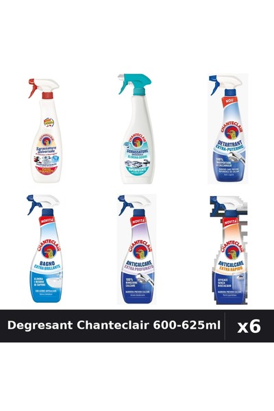 Chanteclair Set 6 Degresant Universal 600-625ml - Marsilia, Anti-Miros, Detar...