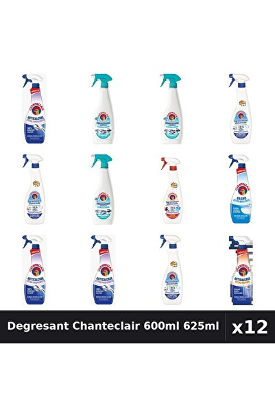 Chanteclair Set 12 Degresant Universal 600ml 625ml - 6 Arome, Anticalcar, Bic...