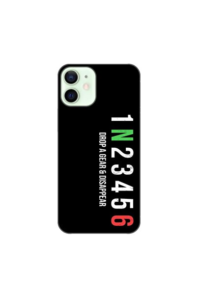 OEM Калъф, съвместим с Apple iPhone 12 Mini, силиконов гел TPU, с шарка на зъ...