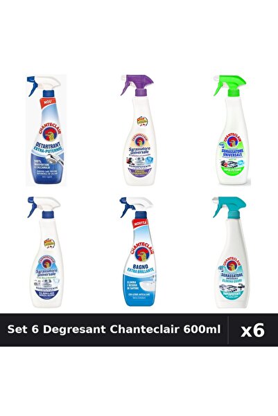 Chanteclair Set 6 Degresant Universal 600ml - Anti-Miros, Bicarbonat, Extra P...
