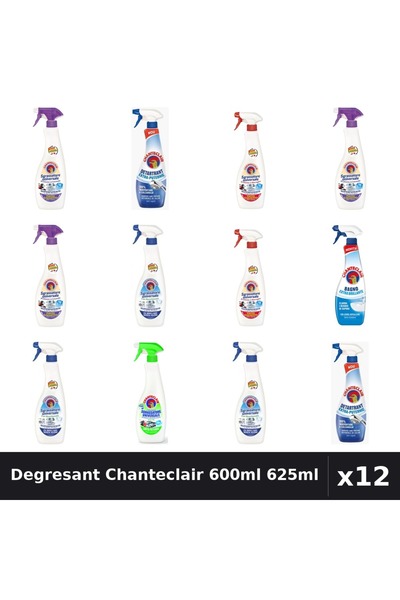 Chanteclair Set 12 Degresant Universal 600ml-625ml - 7 Arome, Bicarbonat, Lav...