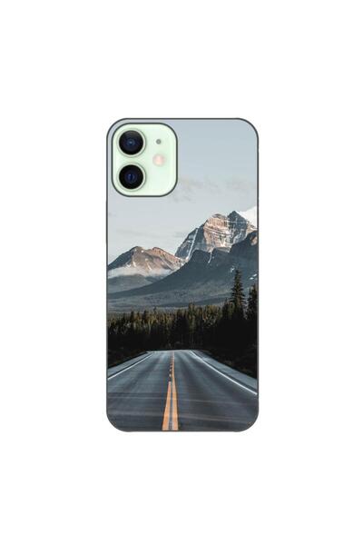 OEM Husa compatibila cu Apple iPhone 12 Mini Silicon Gel Tpu Model Mountain Road
