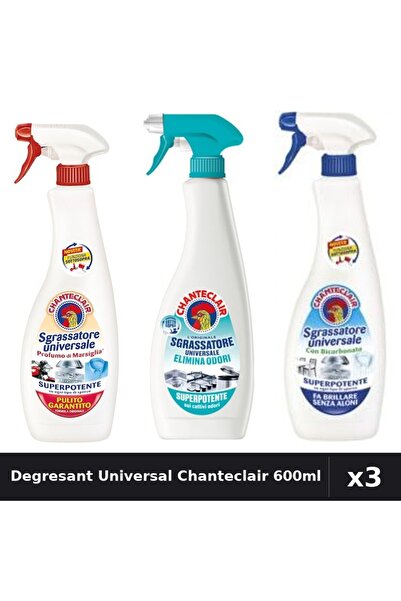 Chanteclair Set 3 Degresant Universal 600ml - Marsilia, Anti-Miros, Bicarbonat
