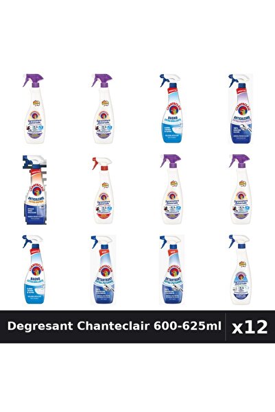 Chanteclair Set 12 Degresant Universal 600-625ml - 8 Arome Asortate Curatenie...