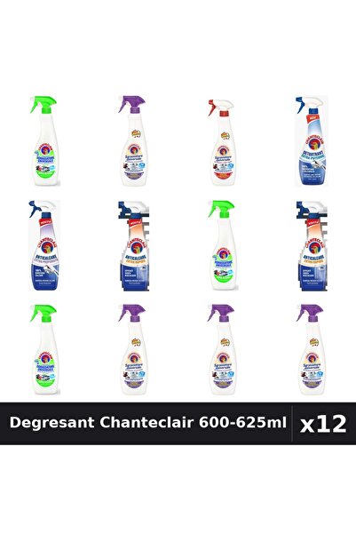 Chanteclair Set 12 Degresant Universal 600-625ml - Lămâie, Lavandă, Marseilia...