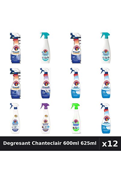 Chanteclair Set 12 Degresant Universal 600ml 625ml - 7 Arome, Anticalcar, Str...