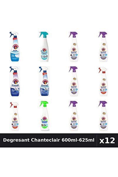 Chanteclair Set 12 Degresant Universal 600ml-625ml - 8 Arome, Anticalcar, Det...