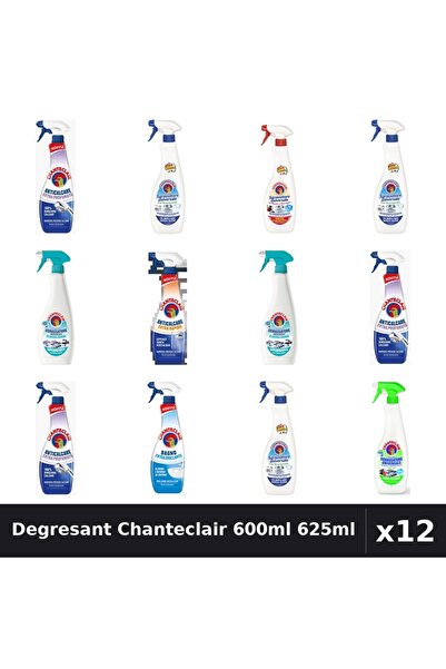 Chanteclair Set 12 Degresant Universal 600-625ml - 7 Arome, Anticalcar, Bicar...