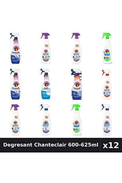 Chanteclair Set 12 Degresant Universal 600-625ml - 8 Arome Asortate, Anticalc...
