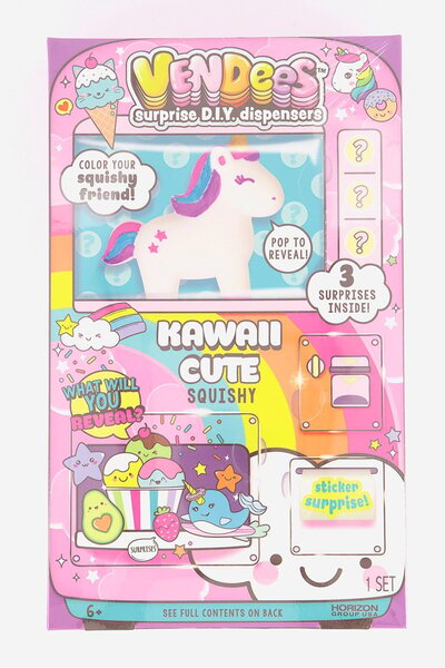 Horizon Group USA Vendees Mini Surprise Style Dispensers Kawaii Squishy, Pink...