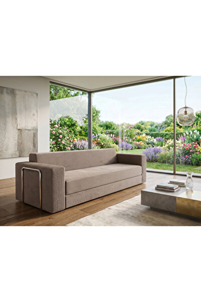 DECHOME 236x80 cm Yatak Olabilen Sünger Kanepe | Fitilli Kadife Kumaş, 22 DNS...