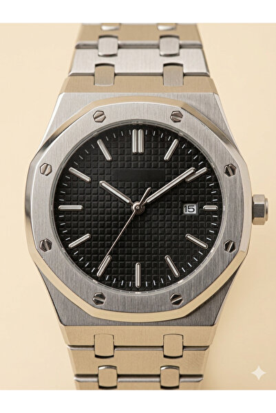 ATKGİYİM Premium Steel Case Cord Men's Wrist Watches Classic Sports