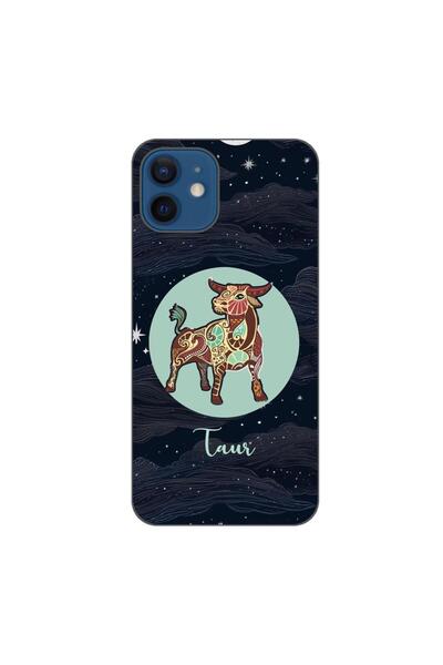 OEM Husa compatibila cu Apple iPhone 12 Silicon Gel Tpu Model Horoscop Taur