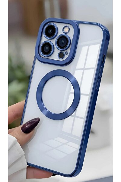 İPHONE 16PRO MAX UYUMLU MAVİ KAMERA KORUMALI LAZER KILIF