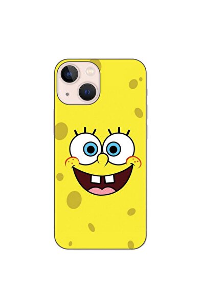 OEM Husa compatibila cu Apple iPhone 13 Mini Silicon Gel Tpu Model Spongebob ...