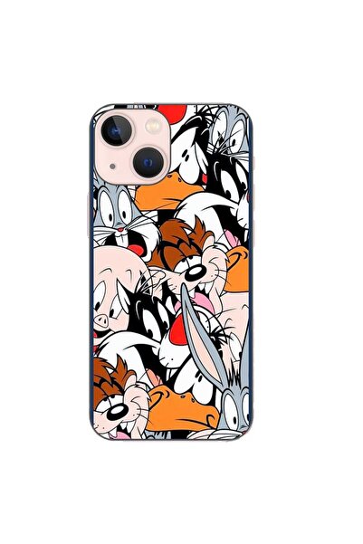OEM Husa compatibila cu Apple iPhone 13 Mini Silicon Gel Tpu Model Looney Tunes