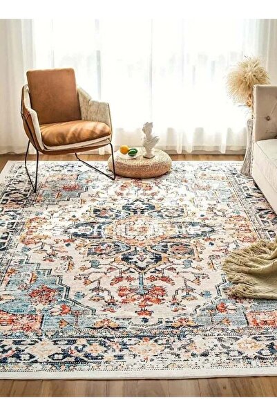 Arabest Boho Style Area Rug,Vintage Indoor Retro Carpet,Non-Slip,120x180cm,fo...