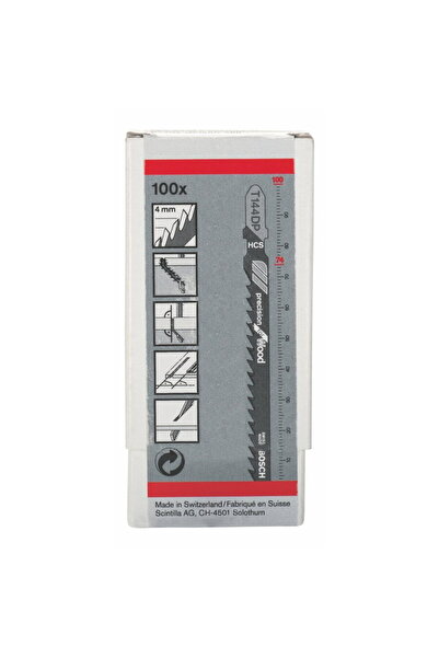 Bosch Jigsaw blade Top Bottom Set for wood, 100 mm, 100 pcs