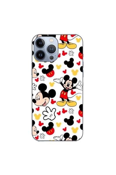 OEM Калъф, съвместим с Apple iPhone 13 Pro Max, силиконов гел TPU модел, Мики...