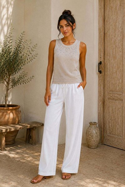 TIFFANY&TOMATO Taşlı Basic Atlet