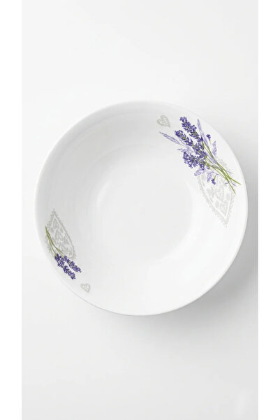 OEM Top Bottom Set of 6 Lavender White Opal Deep Plates 19.05 cm