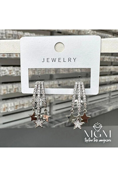 Marsilyan Nvdn- Ieg - Zircon Stone Star Detailed Earrings Iegrs-Nvdn1