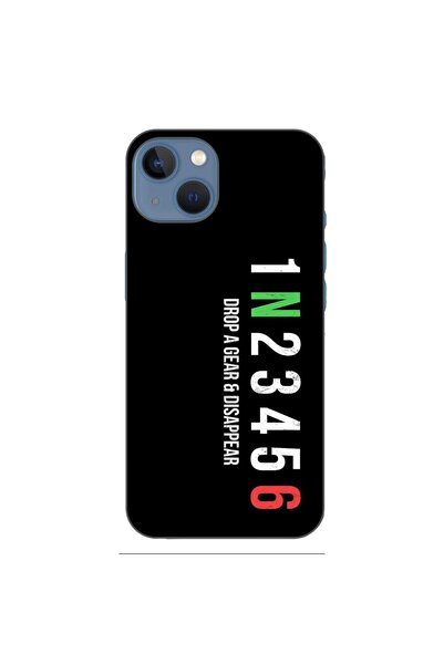 OEM Калъф, съвместим с Apple iPhone 13, силиконов гел TPU, с шарка на зъбни к...