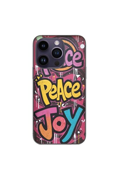 OEM Husa compatibila cu Apple iPhone 14 Pro Silicon Gel Tpu Model Peace and J...