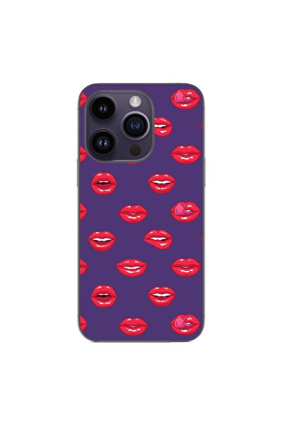 OEM Husa compatibila cu Apple iPhone 14 Pro Silicon Gel Tpu Model Buze Pattern