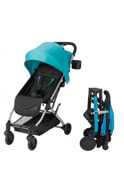 babytrend عربة أطفال صغيرة قابلة للطي ثلاثية الطيات باللون الأزرق ماليبو