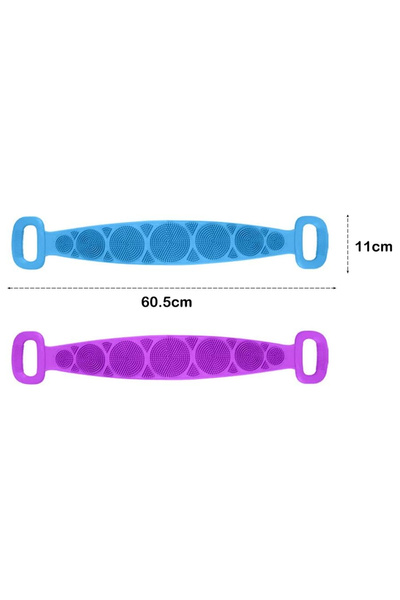 Generic Brand Double-Sided Body Back Washing Silicone Bath Lifestyle Cloth