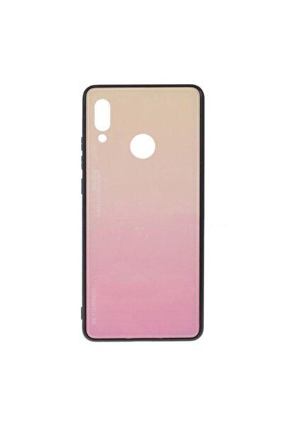 OEM Glass Case Huawei P Smart 2019 / Honor 10 Lite Κίτρινο / Ροζ