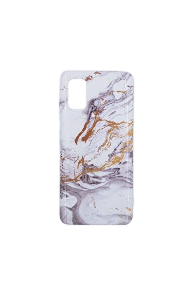 OEM Θήκη Marble Silicon Samsung Galaxy A41 White