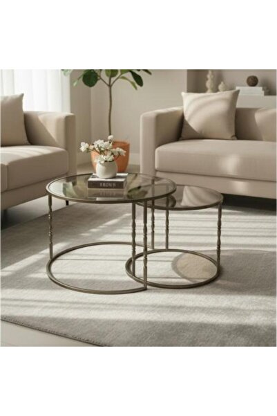 TELAL AL SHIFA Brownish Copper Nested Tables
