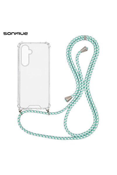 Sonique Θήκη Σιλικόνης με Κορδόνι Armor Clear Samsung Galaxy S25 Plus Rainbow...