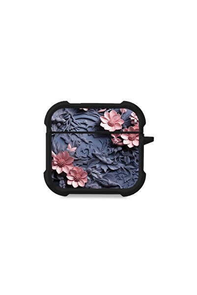 Sonique Θήκη Σιλικόνης 3D Flower Series για AirPods 4 Ροζ 02
