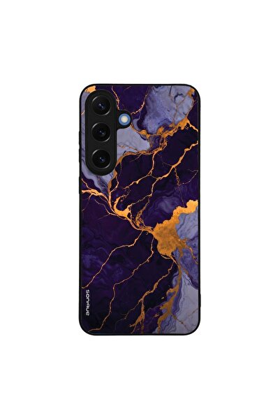 Sonique Θήκη Marble Series για Samsung Galaxy S25 Plus Μωβ
