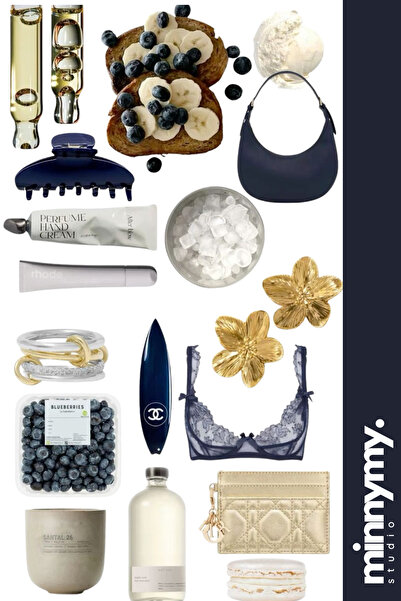 Minnymy Navy Blue Girl Collection Sticker, Çıkartma, Ajanda, Günlük, Planlayı...