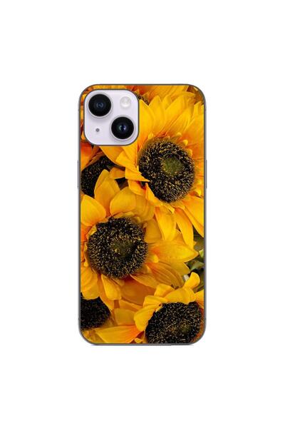 OEM Husa compatibila cu Apple iPhone 14 Silicon Gel Tpu Model Floarea Soarelui